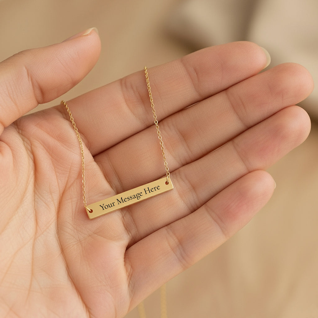 new Always With Me- Personalised Bar Necklace