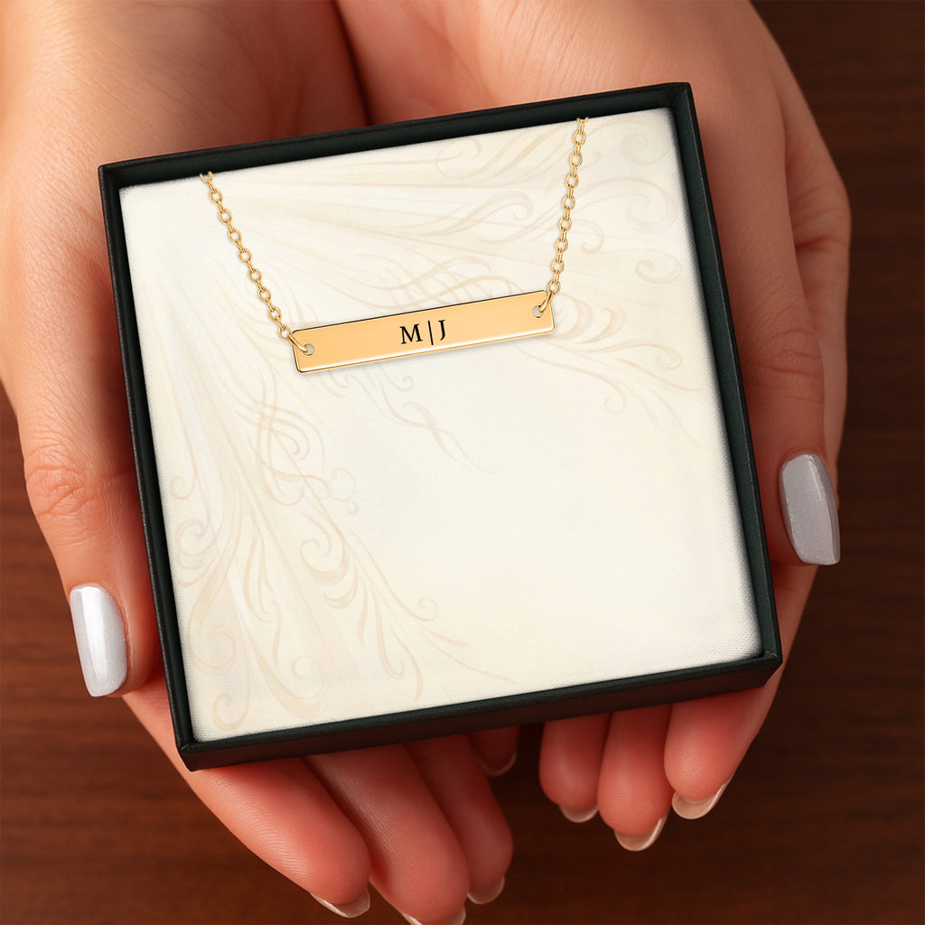 Always With Me — Personalized Bar Necklace