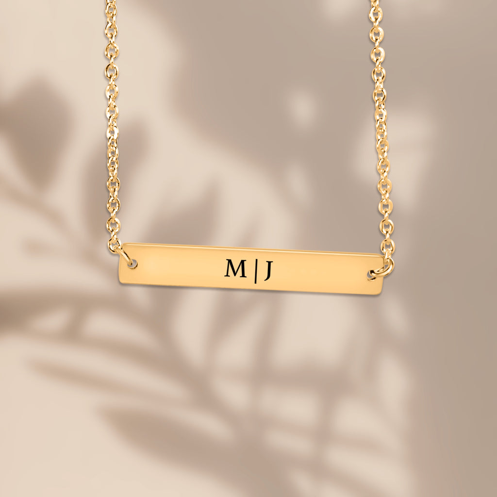 Always With Me — Personalized Bar Necklace
