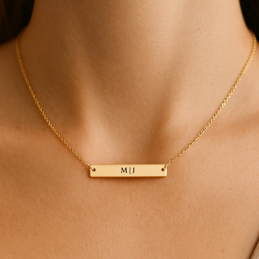 Always With Me — Personalized Bar Necklace