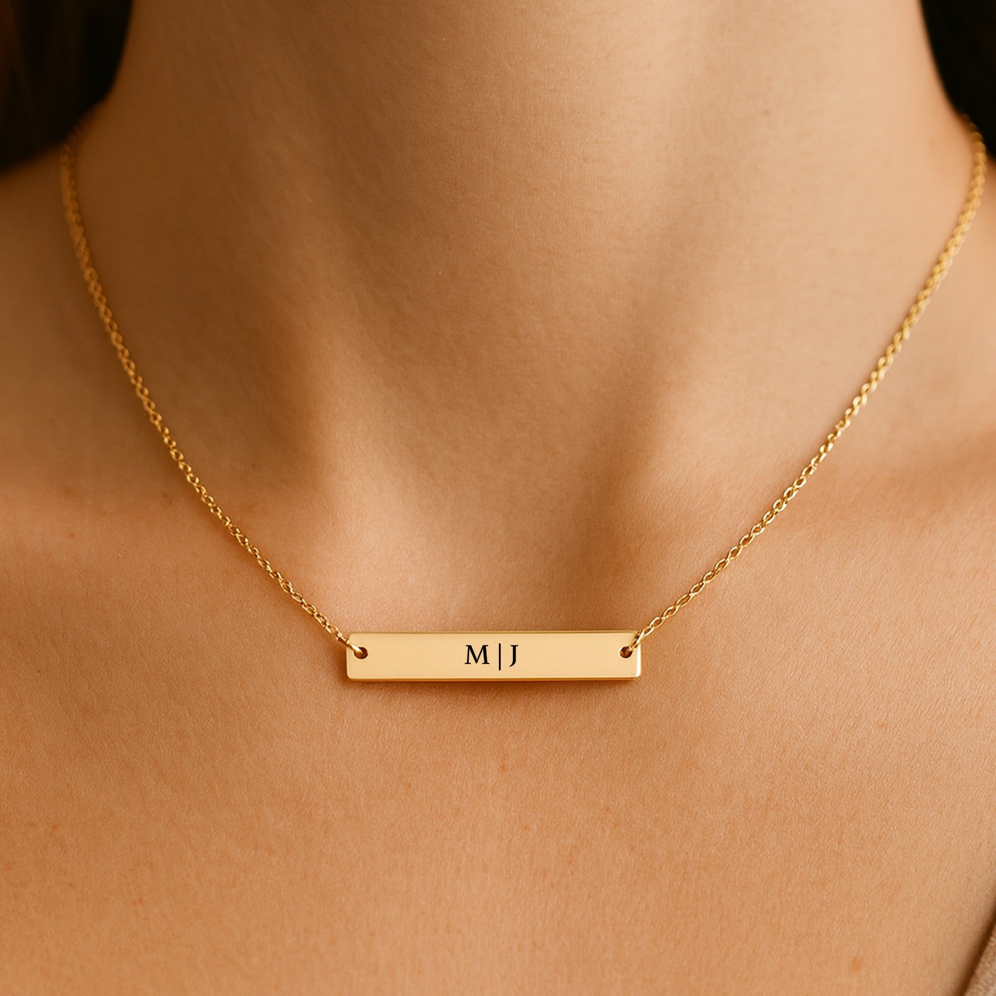Always With Me — Personalized Bar Necklace