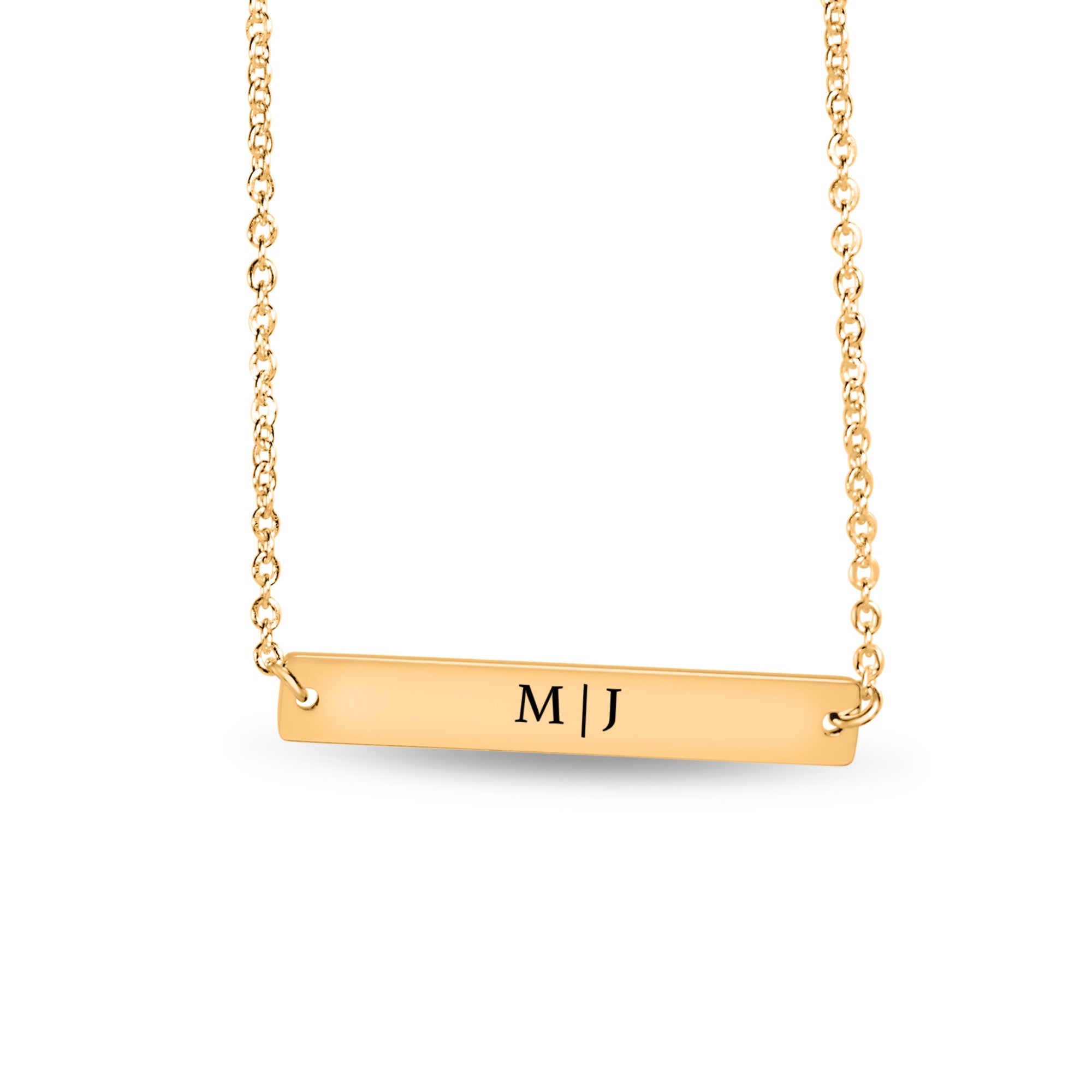 Always With Me — Personalized Bar Necklace