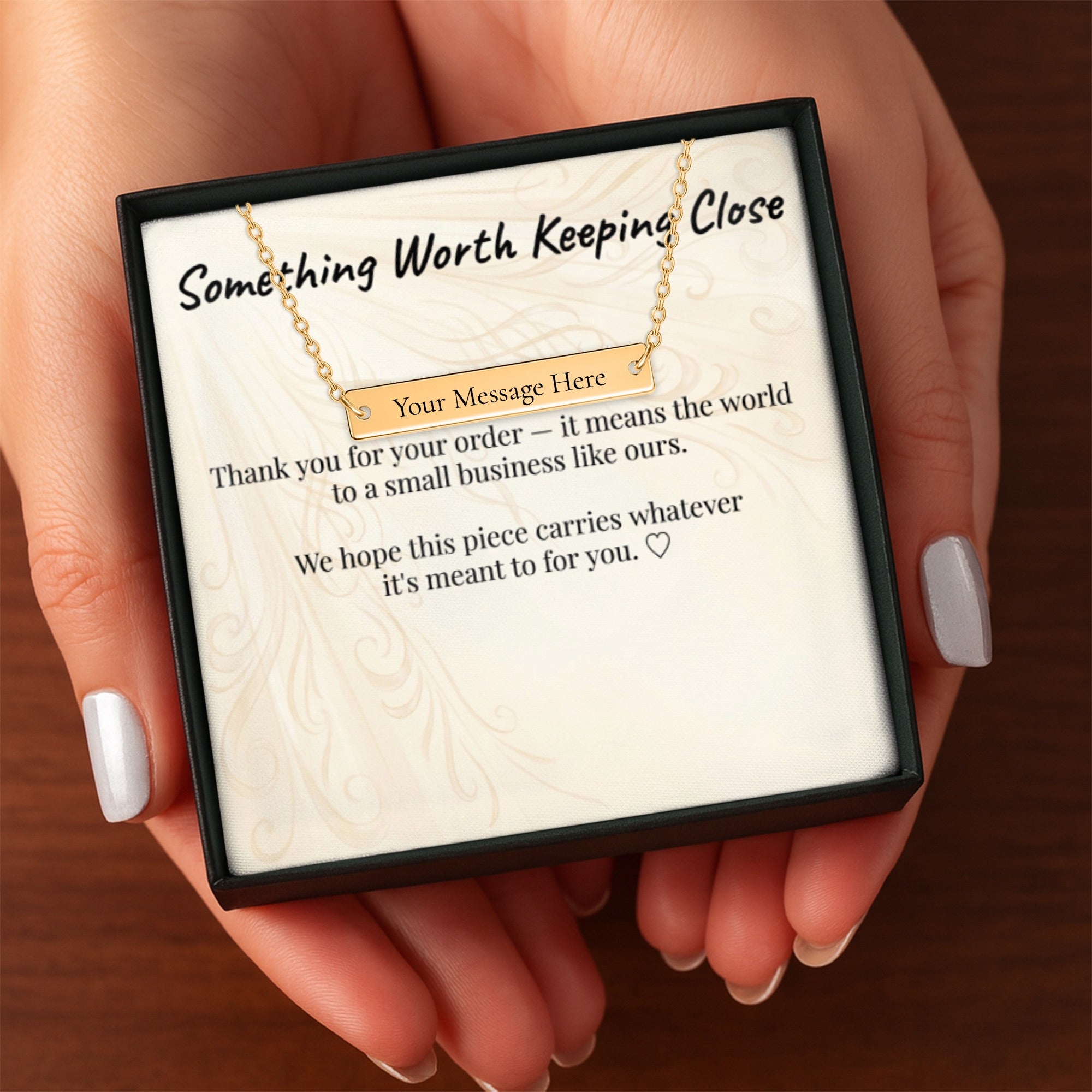 new Always With Me- Personalised Bar Necklace