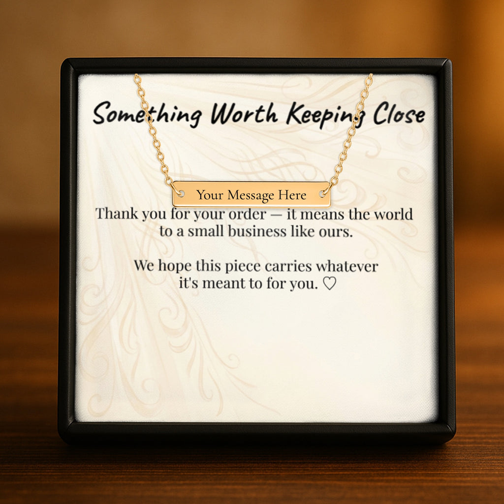 new Always With Me- Personalised Bar Necklace